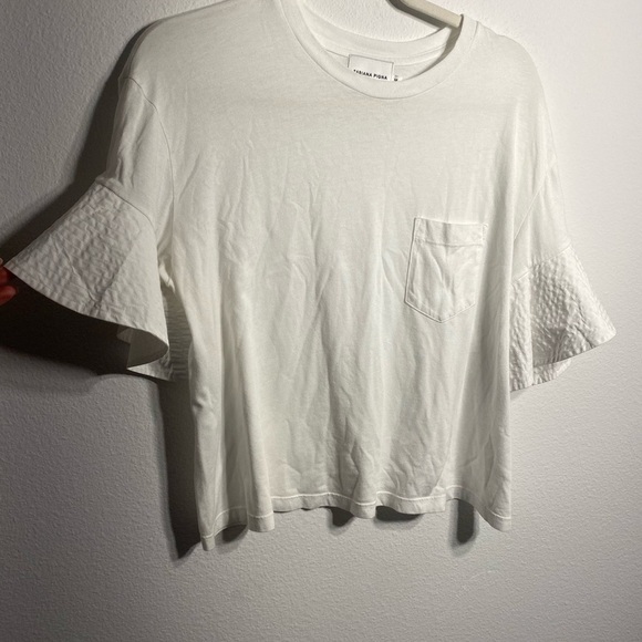 Fabiana Pigna INGA tee shirt white ruffle sleeve - Picture 4 of 7